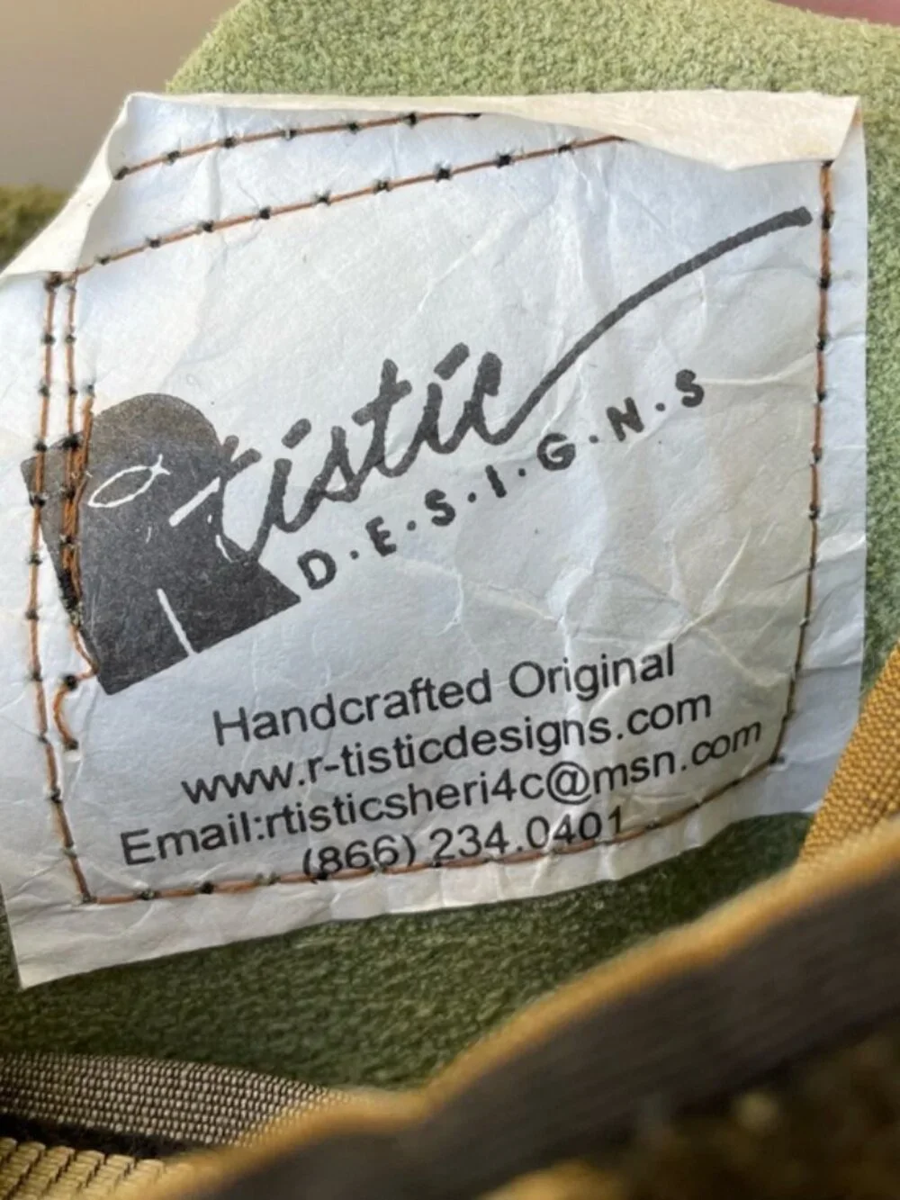 R-Tistic Designs Handcrafted Boho Woven Mudcloth & Leather Pouch Crossbody